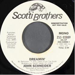 John Schneider Dreamin' USED VINYL 7INCH 45 RPM PROMO STYRENE STEREO MONO