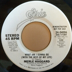 Merle Haggard What Am I Gonna Do (With The Rest Of My Life) USED VINYL 7INCH 45 RPM PROMO