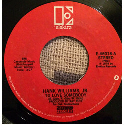 Hank Williams Jr. To Love Somebody USED VINYL 7INCH 45 RPM