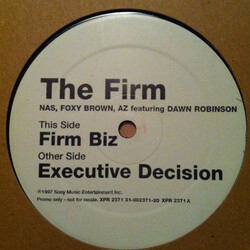 The Firm (6) / Dawn Robinson Firm Biz / Executive Decision VINYL 12" USED