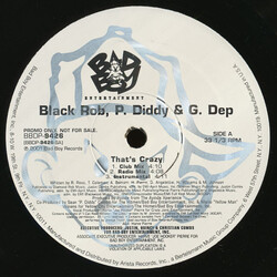 Black Rob / P. Diddy / G-Dep / Cheri Dennis / P. Diddy That's Crazy / So Complete USED VINYL 12INCH PROMO 33 S RPM