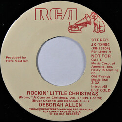 Deborah Allen Rockin' Little Christmas USED VINYL 7INCH 45 RPM SINGLE PROMO STEREO