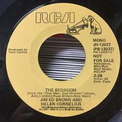 Jim Ed Brown & Helen Cornelius The Bedroom USED VINYL 7INCH 45 RPM PROMO STEREO MONO