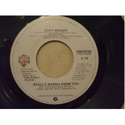 Gary Wright Really Wanna Know You / More Than A Heartache USED VINYL 7INCH SINGLE 45 RPM