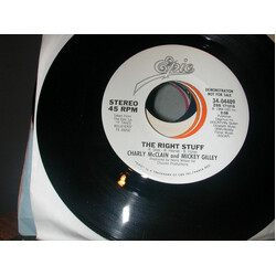 Charly McClain / Mickey Gilley The Right Stuff USED VINYL 7INCH 45 RPM PROMO