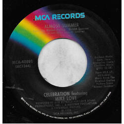 Celebration / Mike Love / Charles Lloyd Almost Summer / Lookin' Good USED VINYL 7INCH 45 RPM SINGLE