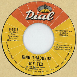 Joe Tex King Thaddeus / Rain Go Away USED VINYL 7INCH 45 RPM SINGLE