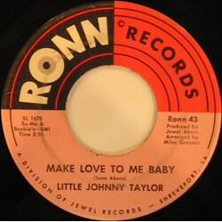 Little Johnny Taylor Sweet Soul Woman / Make Love To Me Baby USED VINYL 7INCH 45 RPM