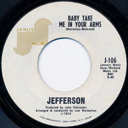 Jefferson (3) Baby Take Me In Your Arms USED VINYL 7INCH 45 RPM STYRENE