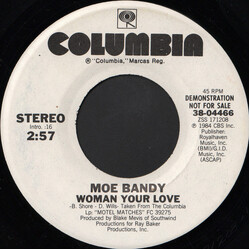 Moe Bandy Woman Your Love USED VINYL 7INCH 45 RPM PROMO