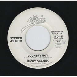 Ricky Skaggs Country Boy USED VINYL 7INCH 45 RPM PROMO
