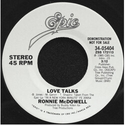 Ronnie McDowell Love Talks USED VINYL 7INCH SINGLE PROMO