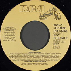 The Broadway Symphony Orchestra Turned-On Broadway USED VINYL 7INCH 45 RPM PROMO STEREO MONO