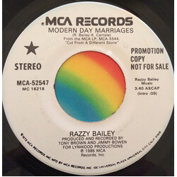Razzy Bailey Modern Day Marriages USED VINYL 7INCH 45 RPM SINGLE PROMO