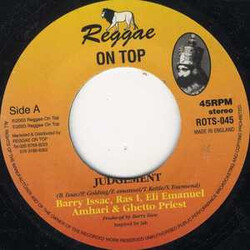 Barry Issac / Ras-I / Eli Emmanuel / Amhari / Ghetto Priest Judgement USED VINYL 7INCH