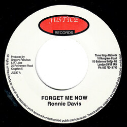 Ronnie Davis Forget Me Now / Take Heed USED VINYL 7INCH 45 RPM