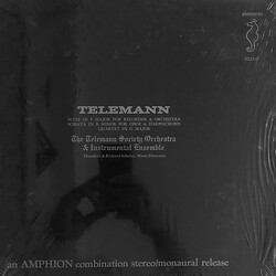 Georg Philipp Telemann / Telemann Society Orchestra / Theodora Schulze / Richard Schulze Music For Orchestra And Ensemble Vinyl LP USED