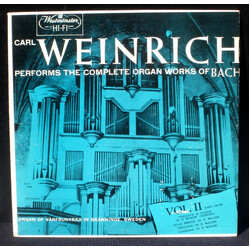 Johann Sebastian Bach / Carl Weinrich The Complete Organ Works of Bach Volume 2 Vinyl LP USED