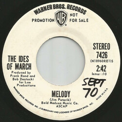 The Ides Of March Melody USED VINYL 7INCH 45 RPM SINGLE PROMO STEREO MONO