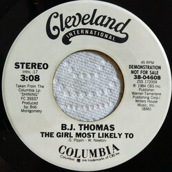B.J. Thomas The Girl Most Likely To USED VINYL 7INCH 45 RPM SINGLE PROMO STEREO