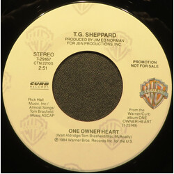 T.G. Sheppard One Owner Heart USED VINYL 7INCH 45 RPM PROMO