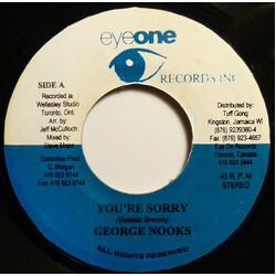 George Nooks You're Sorry USED VINYL 7INCH 45 RPM