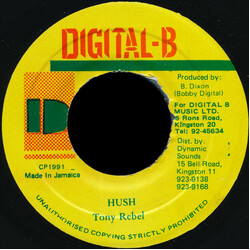 Tony Rebel Hush USED VINYL 7INCH 45 RPM