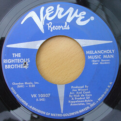 The Righteous Brothers Melancholy Music Man USED VINYL 7INCH 45 RPM SINGLE