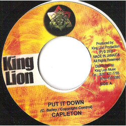 Capleton Put It Down USED VINYL 7INCH 45 RPM