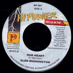 Glen Washington Our Heart USED VINYL 7INCH 45 RPM