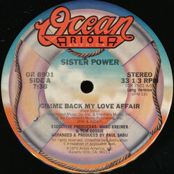 Sister Power Gimme Back My Love Affair USED VINYL 12INCH 33 S RPM