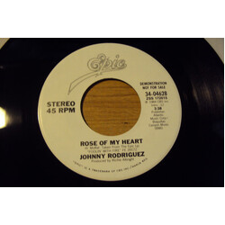 Johnny Rodriguez (4) Rose Of My Heart USED VINYL 7INCH 45 RPM SINGLE PROMO
