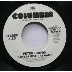 Peter Brown (2) (Love Is Just) The Game USED VINYL 7INCH 45 RPM PROMO