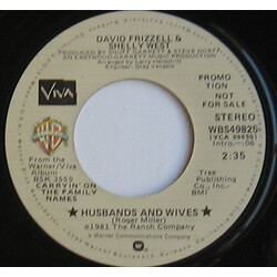 David Frizzell & Shelly West Husbands And Wives USED VINYL 7INCH 45 RPM PROMO