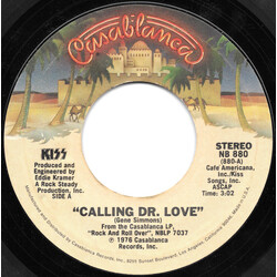 Kiss Calling Dr. Love USED VINYL 7INCH 45 RPM SINGLE STYRENE STEREO