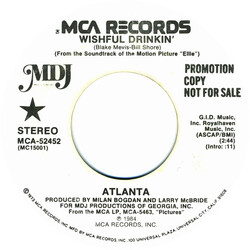 Atlanta (6) Wishful Drinkin' USED VINYL 7INCH 45 RPM PROMO