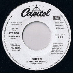 Queen A Kind Of Magic USED VINYL 7INCH 45 RPM SINGLE PROMO STYRENE STEREO