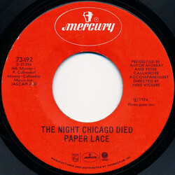 Paper Lace The Night Chicago Died Vinyl 7" USED