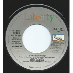 Susie Allanson Hearts (Our Hearts) VINYL 7" USED
