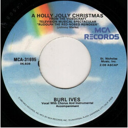 Burl Ives A Holly Jolly Christmas / Snow For Johnny USED VINYL 7INCH 45 RPM