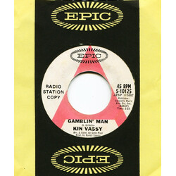 Kin Vassy Gamblin' Man / Tracks Run Through The City USED VINYL 7INCH 45 RPM PROMO