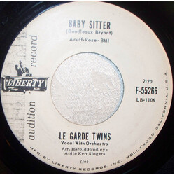 Le Garde Twins Baby Sitter USED VINYL 7INCH 45 RPM PROMO