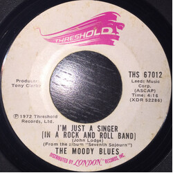 The Moody Blues I'm Just A Singer (In A Rock And Roll Band) USED VINYL 7INCH 45 RPM SINGLE