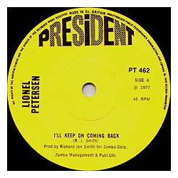 Lionel Petersen I'll Keep On Coming Back / Freight Train Vinyl 7" USED