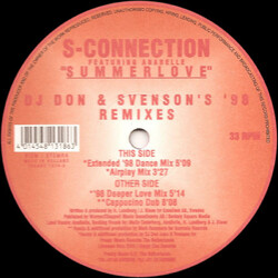 S-Connection Featuring Anabelle Summerlove (DJ Don & Svenson's '98 Remixes) VINYL 12" USED