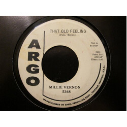Millie Vernon That Old Feeling / Bloodshot Eyes USED VINYL 7INCH 45 RPM SINGLE PROMO