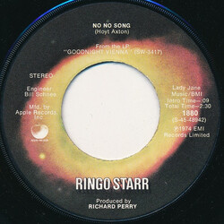 Ringo Starr No No Song USED VINYL 7INCH 45 RPM SINGLE STEREO