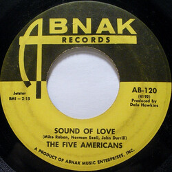 The Five Americans Sound Of Love VINYL 7" USED