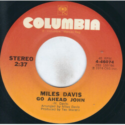 Miles Davis Go Ahead John / Great Expectations USED VINYL 7INCH 45 RPM STEREO