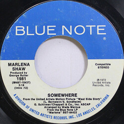 Marlena Shaw Somewhere / You Must Believe In Spring USED VINYL 7INCH 45 RPM SINGLE